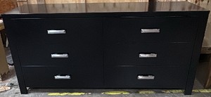 Long black dresser