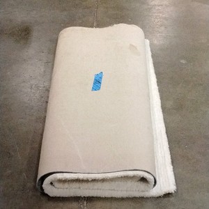 White fluffy rug