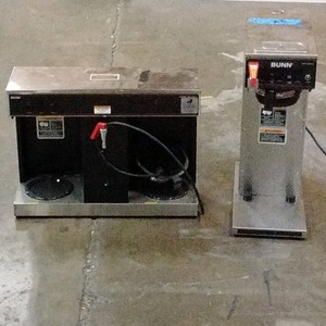 2 commercial coffee makers