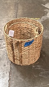 2 wicker baskets
