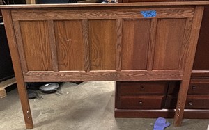Wooden headboard