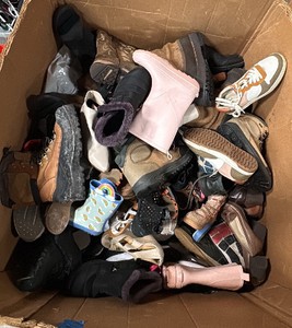 Box of shoes and boots