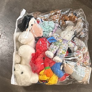 Bag of stuffed animals