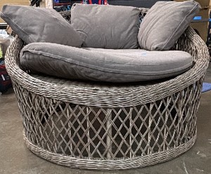 Large wicker chair
