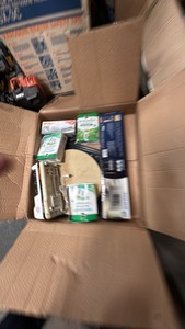 2 open boxes of miscellaneous items