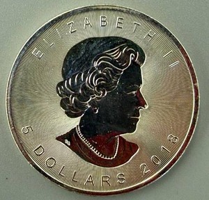 2018 Canadian Silver Maple Leaf 1oz .9999 Silver