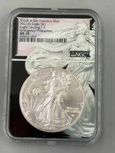 2021 S American Eagle MS69 T2 1oz Silver Coin
