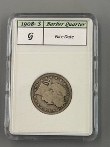 1908S Barber Quarter G