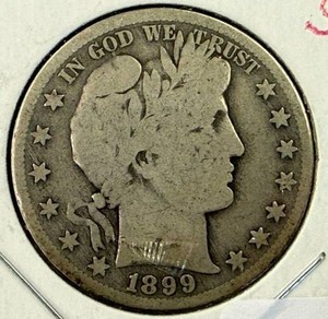 1899S Barber Half Dollar VG