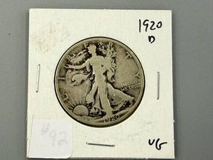 1920D Walking Liberty Half Dollar VG