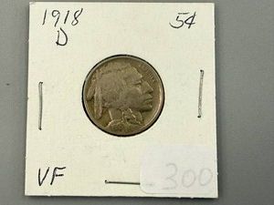 1918D Buffalo Nickle VF