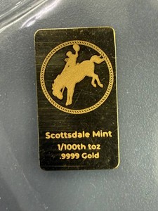 1100th toz .9999 Gold Scottsdale Mint