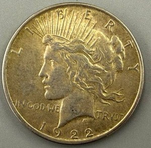 1922D Peace Dollar