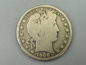 1908 Barber Half Dollar