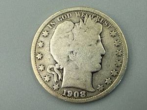 1908O Barber Half Dollar