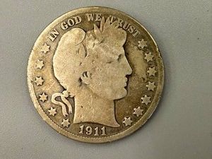 1911D Barber Half Dollar