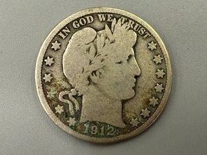 1912D Barber Half Dollar