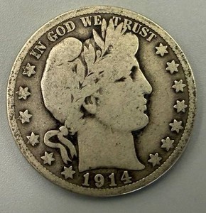 1914S Barber Half Dollar