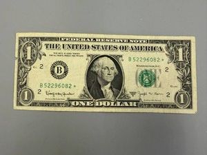 1963B Barr Star Dollar Bill New York