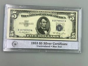 1953 $5 Uncirculated Silver Certificate