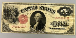 1917 US $1 Legal Tender Note (Horse Blanket Note)