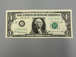 1963 J10 Kansas City Barr $1 Bill Uncirculated