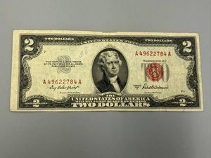1953A Red Seal $2 Bill