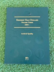Kennedy Half Dollars Binder Volume 3 2004- with 18 Coins