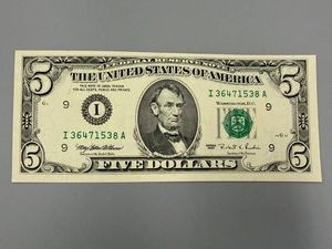 1995 Minneapolis $5 Bill CHCU64