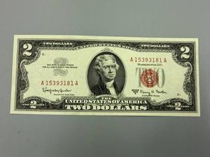 1963A Red Seal $2 Bill GEM CU