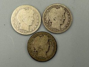 Barber Quarters 1906, 1906O & 1906D