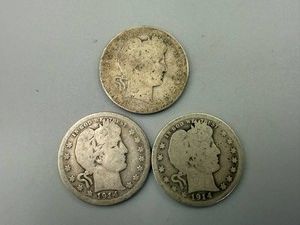 Barber Quarters 1914, 1914S & 1914D