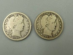 1916 & 1916D Barber Quarters