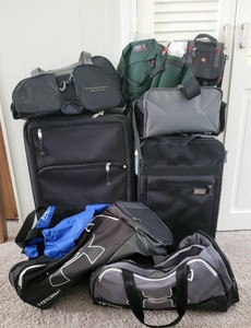 Collection of Suitcases Luggage  Totes  Travel Bags