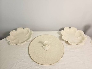Lenox Cream Colored Floral Dishes