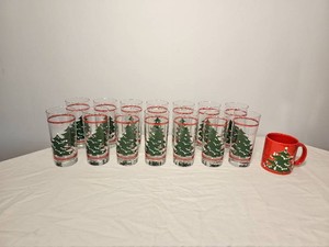 Vintage Waechtersbach Christmas Tree Hiball Tall Tumblers