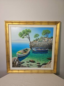 Hidden Cove, Limited Edition Serigraph by Frane Mlinar