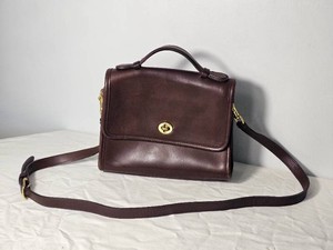 Style 9870 Coach Court Bag Brown Leather