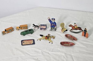 Vintage Cracker Jack Tin Prize Toys