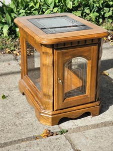 Lead Glass Paned Colonial Side Table