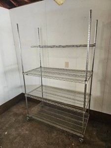 Adjustable Rack Shelving On Casters