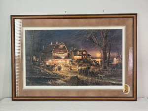 Terry Redlin Harvest Moon Ball Signed Framed Print