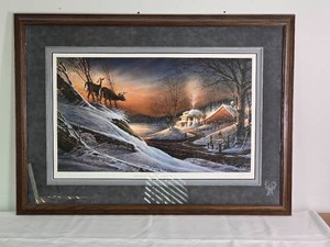 Terry Redlin - Deer Crossing - Signed Limited Edition Framed Print, 5960