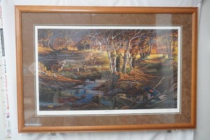 Natures Sentinel signed and numbered by Terry Redlin 2979500 29 x 42 framed and matted