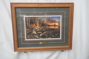 Twight Fire by Jim Hansel 15 x 21 framed and matted