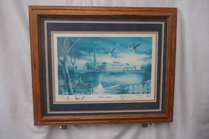 False Alarm by MK Sarie signed and numbered 52150 framed and matted 18 x 23