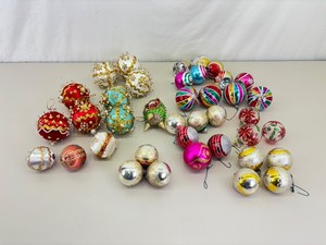 Lot of Vintage Mercury Glass etc. Christmas Ornaments