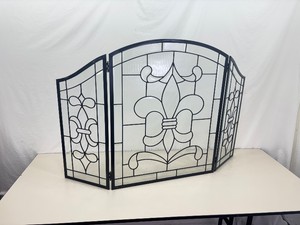 Led Glass Fireplace Guard (53.5 W x 34 H)
