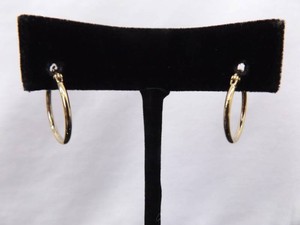 .925 Sterling Silver Vermeil Hoop Hinged Hook Earrings