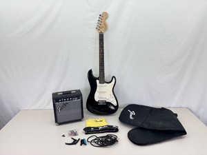 MINT WORKING 6 String Fender Squire Strat, Practice Amp and Accessories
